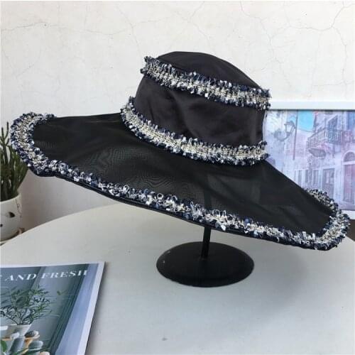 New Summer Breathable Mesh Beach Hats Man Wide Brim Sun Protection Ultraviolet-proof Collapsible Bucket Hat