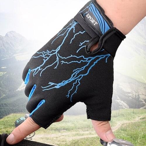 Cycling Gloves Half Finger Breathable Anti-slip Outdoor Protective Glove Bike Bicycle Riding Fitness Climbing Accessories 2020