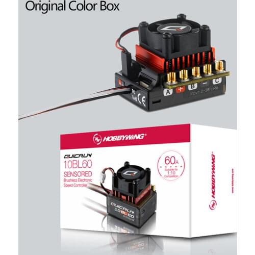 HobbyWing QuicRun 10BL120 120A 10BL60 60A Sensored+LED Program Box General combo for RC 1/10 Truck Drift Monster Car