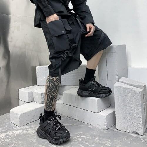 Black Mens Casual Shorts Bermudas Male Solid Short Trousers Korean Style 2021 Summer Cotton Shorts Men Streetwear