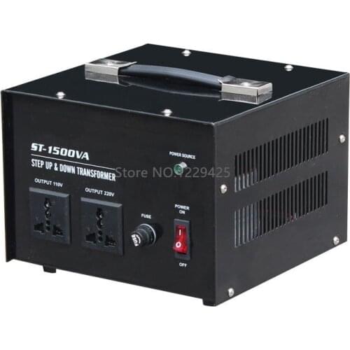 ST-1500W Home-use Step Up Down Transformer Household Electrical Voltage Converter Use Use 1500W 220V-110V/110V-220V