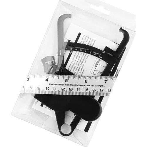 WINTAPE 2Pcs/Set Health Care Skinfold Body Fat Caliper Body Fat Tester With Body Mass Tape With Measurement Chart Health Tool