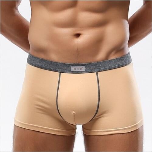 5pcs/lot Mens Boxers Summer Sexy Underwear Colorful Cotton Man Short Solid Flexible Shorts Boxer Male Pants Sets