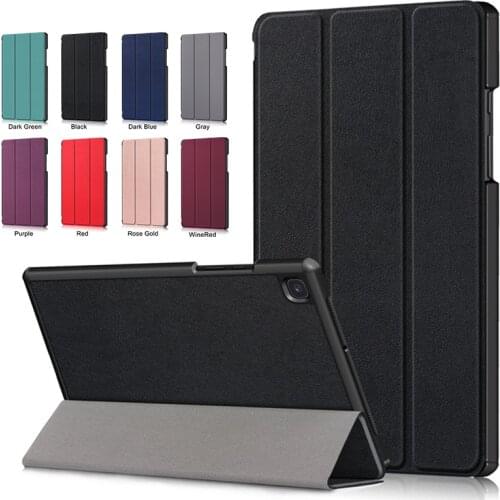 Smart Cover for Samsung Galaxy Tab A7 10.5 2020 T500 T505 Case Ultra thin leather Magnetic Stand Cover Funda Tab A7 case sm-t500