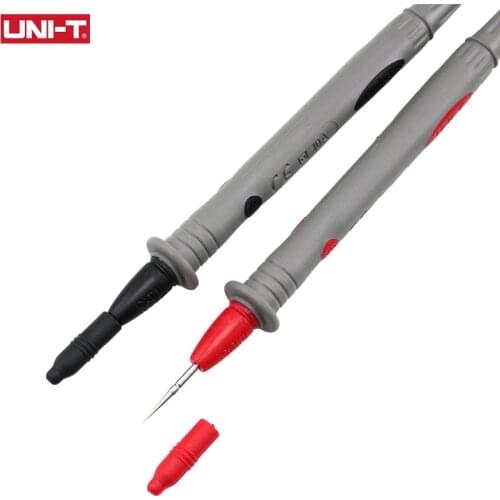 UNI-T Universal Multimeter Test Lead Probe Soft Silicone Needle Tip Tester Probe Wire CAT IV 600V 10A