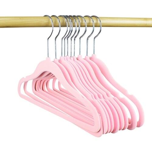 28 cm Velvet Coats Hangers For Children Clothing Shop Display Hanger Save Storage Space