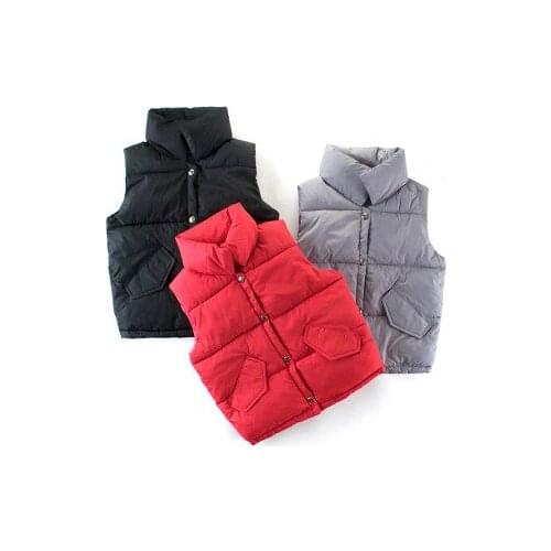 Baby Boy Girls Vest Children Winter Waistcoat Kids Girl Clothes Turtleneck Sleeveless Kids Boys Fall Windbreaker Jacket 3-9 Year