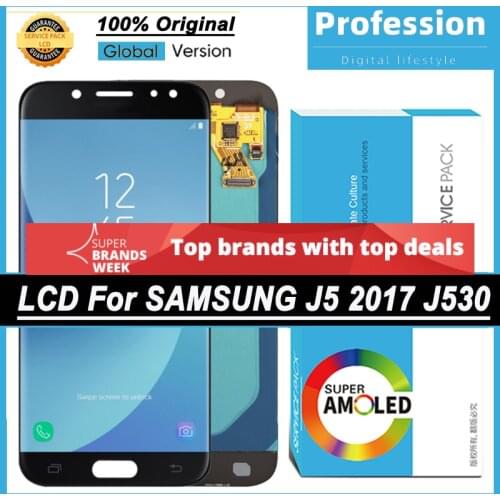 100% New OLED Display for Samsung Galaxy J5 Pro 2017 J530 J530F Full LCD Touch Screen Digitizer Assembly Repair Parts