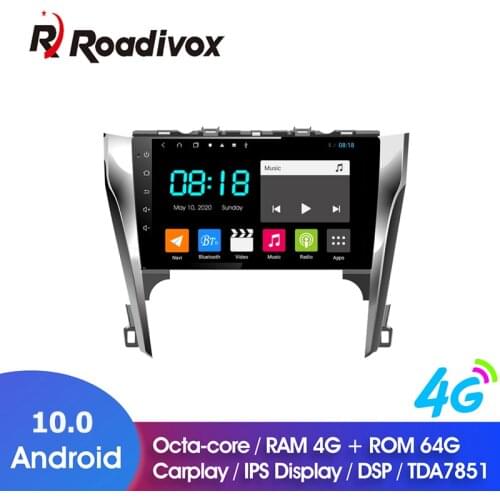 9" Android 10.0 RAM 4G ROM 64G for Toyota Camry 2012-2015 Car Dvd Gps Navigation Radio Multimedia Player Stereo Head Unit