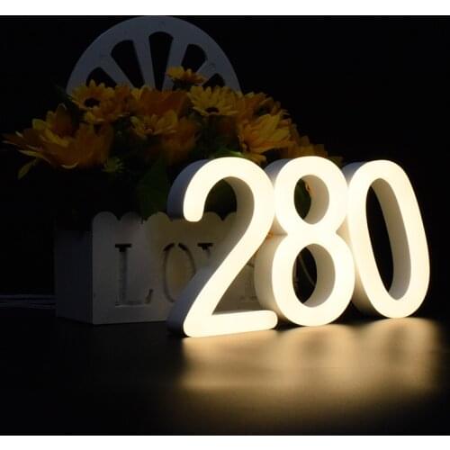 Acrylic House Numbers 3D Modern Customs Home Outdoor Number Plate Sign Plaque Street Name Door Sign Address Number for House