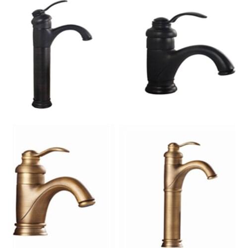 Antique all-copper basin faucet Low-lead washbasin faucet European-style basin faucet