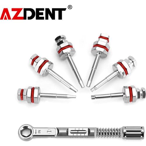 Azdent New Dental Implant Torque Wrench Ratchet 10-40Ncm & Screwdriver Repair Tools Drivers & Wrench Dentistry Tools