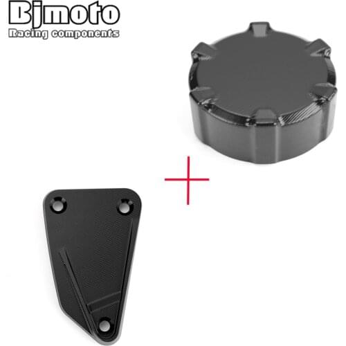 BJMOTO Motorcycle CNC Front & Rear brake Fluid Cylinder Master Reservoir Cover Cap For DUKE/ADV 790 2018 2019 DUKE790 ADV790