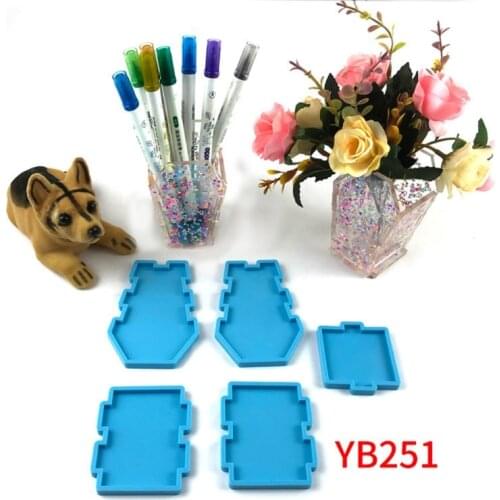 Vase Pen Holder Container Resin Molds Storage Box Mold Silicone Mold for DIY Epoxy Resin Trinket Holder Home Decor