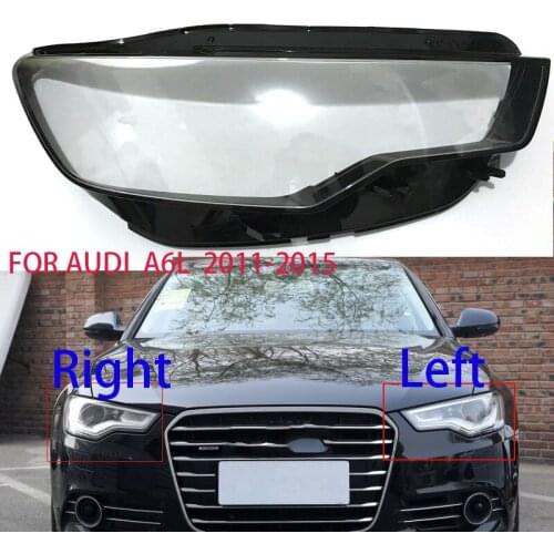 FOR Audi A6 C7S7 2011-2014 Glass Lens Headlamps Lift Lamps Lens Xenon LED Headlight Lampshade Transparent Lens Protection Shell