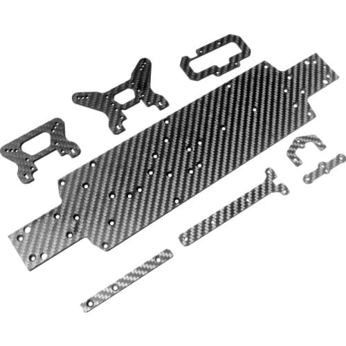 For Wltoys 104001 1/10 RC Car Carbon Fiber Chassis Car Bottom Shock Tower Board Set Upgrade Parts Accessories