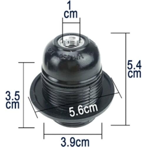 E14/E27 Bakelite Lamp Base Pendant Lamp Socket Vintage Industrial Lamp Holder Light Fitting For Home