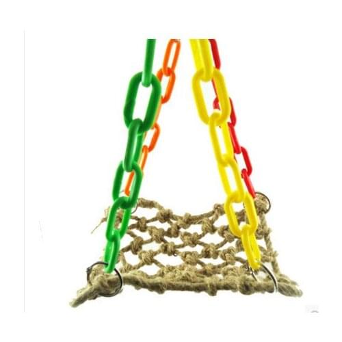 The parrot supplies rope swing hammock net birds toy 25cm*30cm