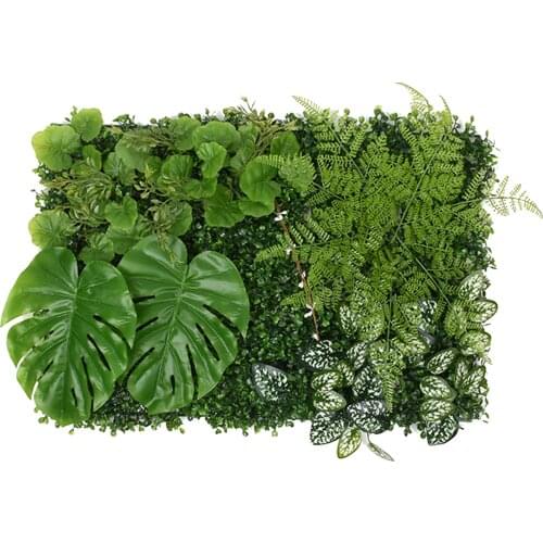 Artificial Plant Panels Lawn Grass Fake Decorative Wall Plant Home Decoration Outdoor Plastic Privacy Hedge Screen Garden Decor