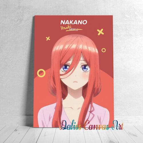 Canvas Nakano Itsuki Anime Pictures Home Decoration Manga Paintings Poster HD Prints Wall Art Modular Living Room Framed