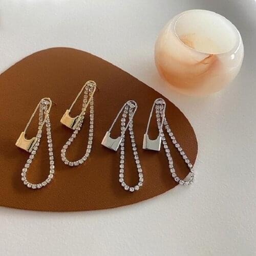 2020 New Fahion Womens Earrings Fine Pin Zircon Bardian Earrings for Women Bijoux Korean Girl Party Jewelry Gifts Wholesale