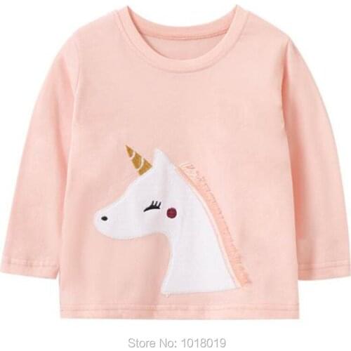 Unicorn 100% Cotton Baby Girl Clothes Children Underwear Brand Infant Girls Toddler Kids t shirts Spring Autumn t-shirt Tee Tops