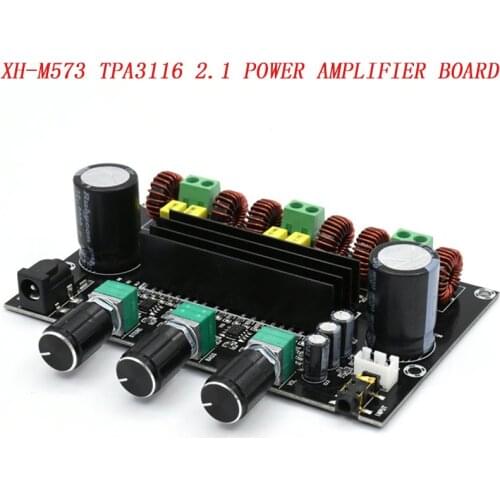 XH-M573 TPA3116D2 80W+80W+100W 2.1 Channel TPA3116 digital Power Amplifier Board Bass Subwoofer amplifier