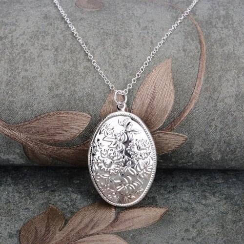 Silver plated Necklace 925 jewelry silver Pandant Fashion Jewelry VEHNLFQY