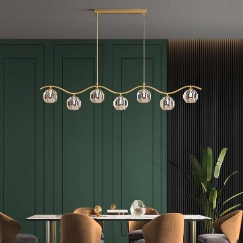 Luxury Crystal Chandelier Of Dining Room Kitchen Island Modern Indoor Lighting Art Design Cristal Light Home Decor Hanging Lamp