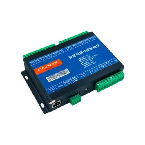 8 in 8 out 10A Network Relay, Dual RS485, TCP / UDP Ethernet Internet Network WEB Android Clock Weekly Time Control