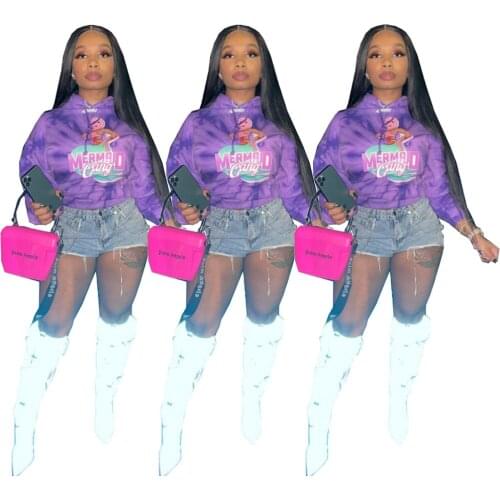 Streetwear Woman Hoodies Spring Summer Crop Tops Printed Casual Sweatshirt Woman Clothes for Teens