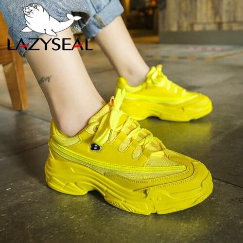 LazySeal Air Mesh Woman Ankle Boots Shoes Breathable Letter Decoration Height Increasing Platform Sneakers Womens Walking Shoes