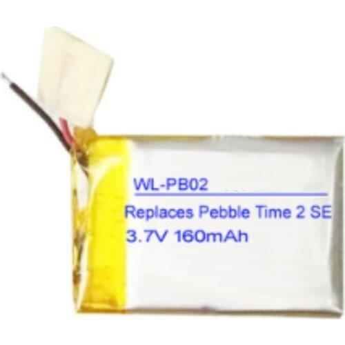10pcs/lot TTVXO 160mAh for Pebble Time 2 Battery Smartwatch LSSP441522AE Pebble Time Battery