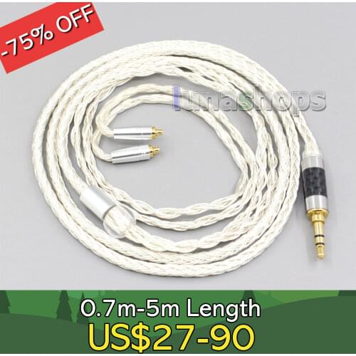 16 Core OCC Silver Plated Earphone Cable For AKG N5005 N30 N40 MMCX Sennheiser IE300 IE900 LN007227