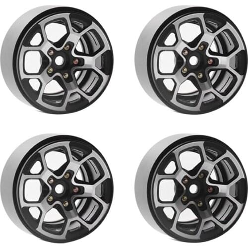 2Inch RC Bead Lock Wheels Rims for 1/10Th Scale RC Crawle Car SCX10-KM2 RR10 Ghost 90056 TRX-4 TRX-6 D110 D90 TRAXXAS