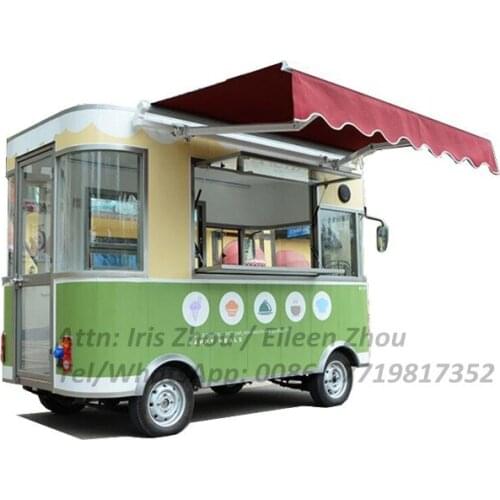 2020 Hot Sale Electric Mobile Food carts/trailer/ Ice Cream truck/snack Food Carts With Free Shipping By Sea
