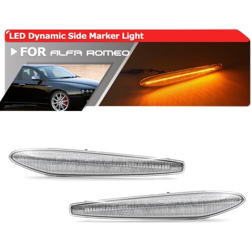 For Alfa Romeo 159 Sportwagon Typ Spider Boera Typ 939 Dynamic Amber Turn Signal Blinker Indicator Lamps Led Side Marker Lights