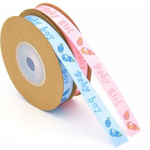 6Yard Baby Lace Happy Birthday Ribbons Event Party Christmas Sewing Decoration Baking Bouquet Bow Card Gifts Box Packaging Decor