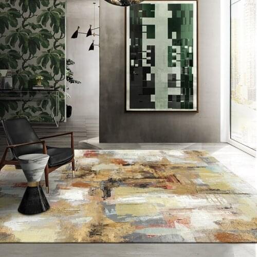Abstract Art Carpet Living Room Home Bedroom Rug Kids Play Soft Mat Floor Rug Non-slip Rugs Livingroom Modern Nordic Carpet