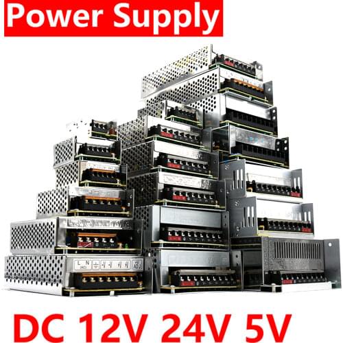 LED Power Adapter Lighting Transformer 110V 220V To DC 5V 12V 24V Switching Power Supply 5A 10A 15A 20A For Strip CCTV