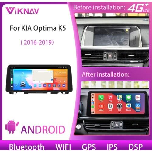 12.3 Inch 128G For KIA Optima K5 2016-2019 Car Android Radio Stereo Multimedia Player GPS Navigation Carplay DVD IPS Head Unit