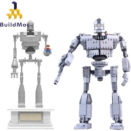 BuildMOC Technical Creator The Iron Robot Giant Model Movie Action Figures Set Building Blocks Bricks Toys For Children Gift