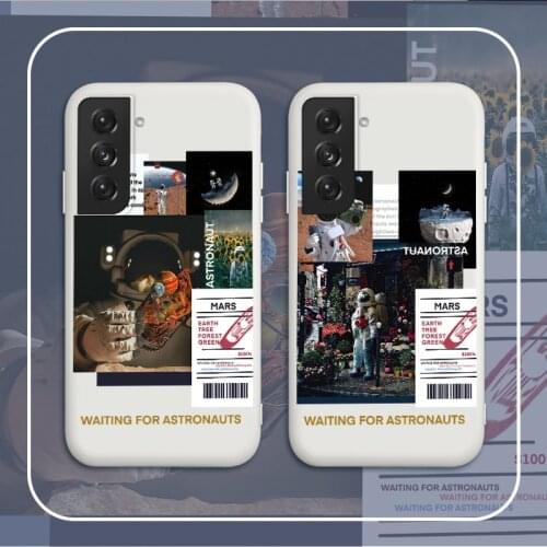 Universe Exploration Phone Case For Samsung Galaxy S21 S20 FE S10 Note 20 10 Ultra Plus A72 A52 A42 A32 A12 A02S 4G 5G Cover