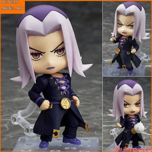 JoJos Bizarre Adventure Leone Abbacchio Q version figma PVC Action Figure Anime Figure Model Toys Figure Collection Doll Gift