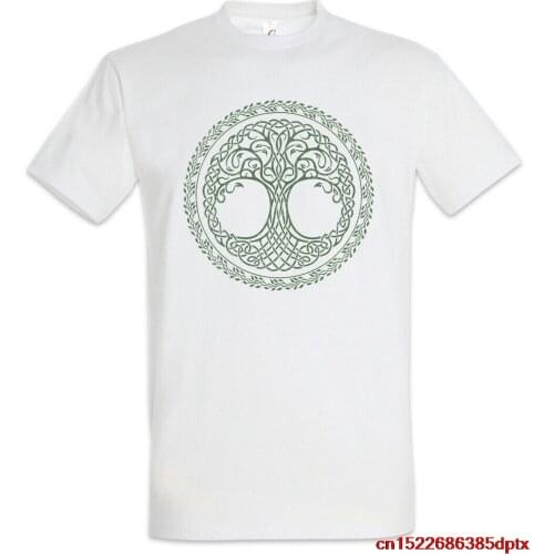 Yggdrasil Circle T-Shirt Tree of Life Odin Thor Loki Norsemen Viking Viking