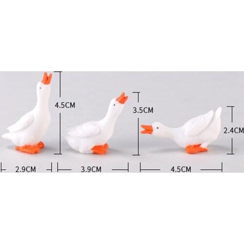 Goose Mini Miniature Fairy Garden Ornament Decor Pot Craft Accessories