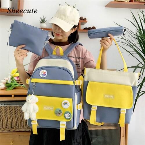 Fashion School Backpack Large Capacity Children Backpack Student Schoolbag for Teenage Girls Backpacks Fresh Casual Kids Bags