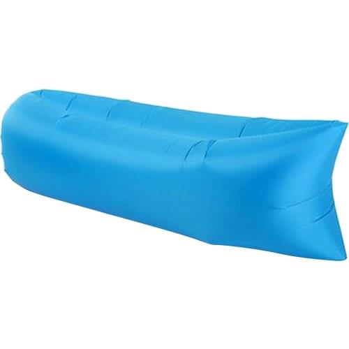 3xInflatable Sofa Air Bed Lounger Chair Sleeping Bag Mattress Couch Light Blue