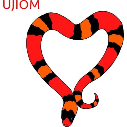 UJIOM Cartoon Wall Stickers Honduran Heart Milk Snake Sticker Room Wall Decorations Wallpaper Waterproof Home Decor Art Decals