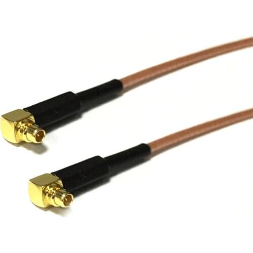 New MMCX Male Plug Right Angle Connector Switch MMCX Male Plug Right Angle RG178 Cable 15CM 6" Adapter Wholesale Fast Ship